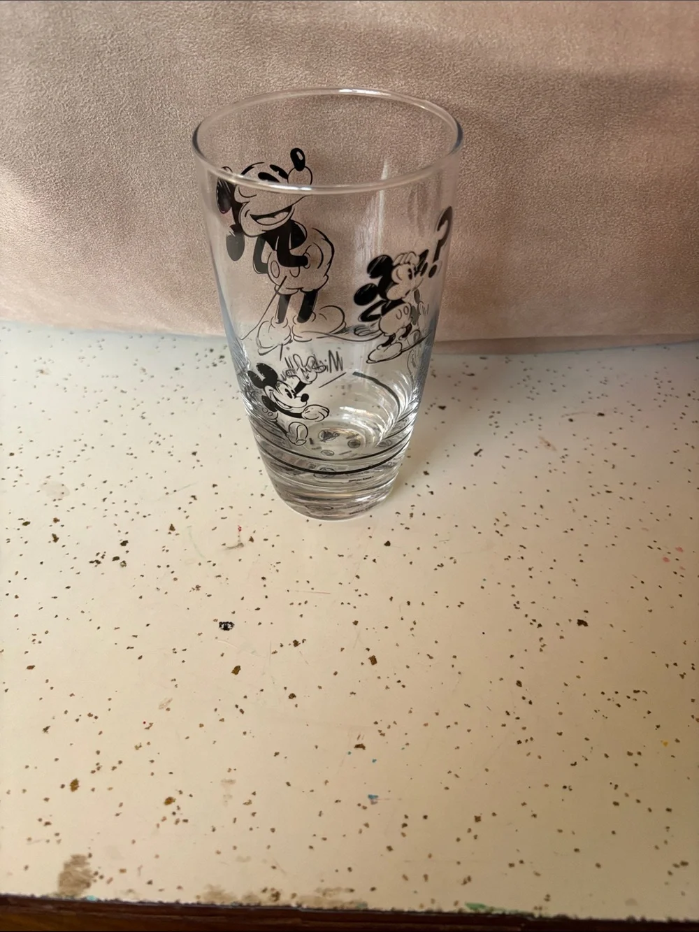Disney clear glass